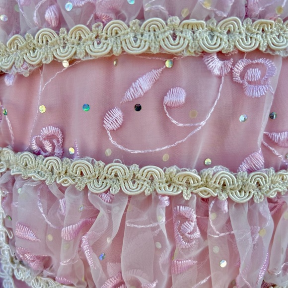 Princess Pink Poofy Dress, Marie Antoinette, Hamilton, Sz 4, Fancy Historical - Picture 11 of 13